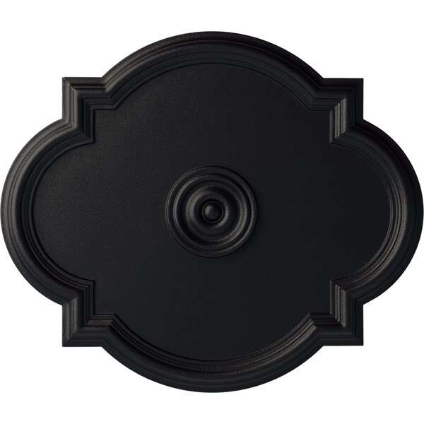 Ekena Millwork Waltz Ceiling Medallion (Fits Canopies up to 5 1/4"), 24"W x 20 1/2"H x 1 1/8"P, Steel Gray CM24WASGS - main